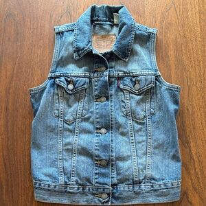 Levi’s Blue Denim Sleeveless Vest